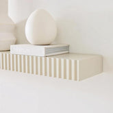 ONIJA  Wooden 12 Inch Wall Shelf for Living Room | Wall Mounted Kitchen Shelf | Wall Rack for Home Decor | Wall Mount Floating Shelves | Premium HDMR Wood, Pack of 1, White